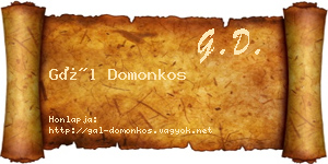 Gál Domonkos névjegykártya